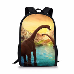 3D Dinosaur Print Teen Boy Kids Backpack Large Capacity School Bag