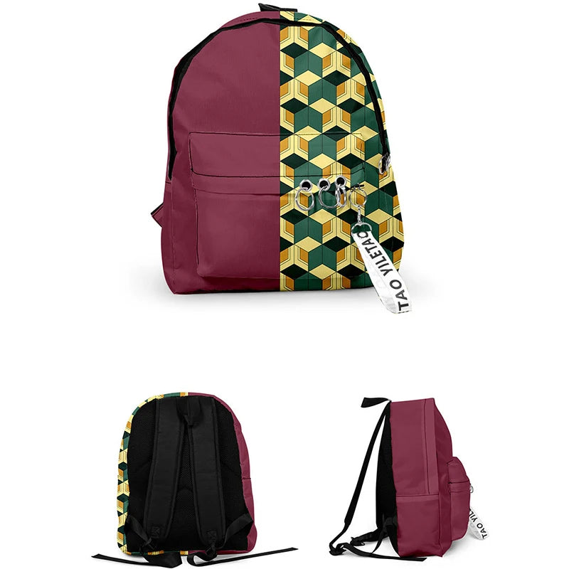 3D Backpack Demon Slayer: Tomioka Giyuu Canvas School Bag
