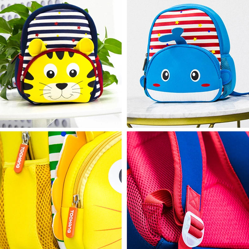 3D Cartoon Animal Children Backpacks Satchel Infant Kindergarten Kids Schoolbag