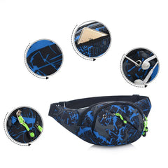 3D Colorful Print Waist Bags Waterproof Packs Hip Belt Bags