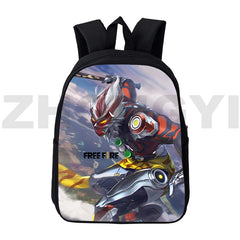 3D Fire Garena Backpack Assault Game Backpack Women 12/16 Inch Laptop Travel Pac