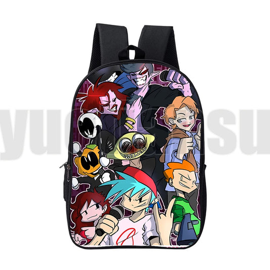 3D FNF Backpack Boys Girls School Bag Teens High Capacity Travel Bag
