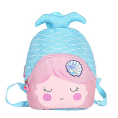 3D Little Mermaid Princess School Bags for Girls Kindergarten Children Backpacks