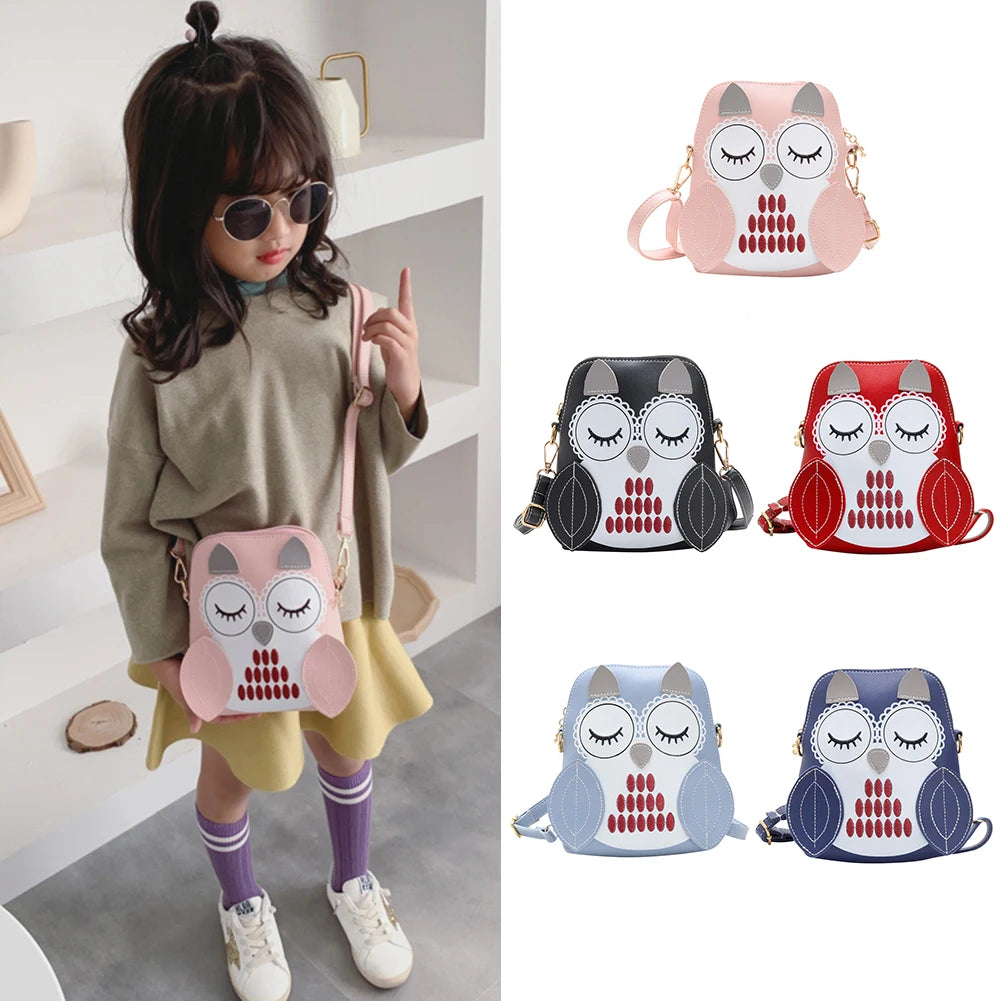 3D Owl Kids Messenger Bag Multicolor Small Handbags