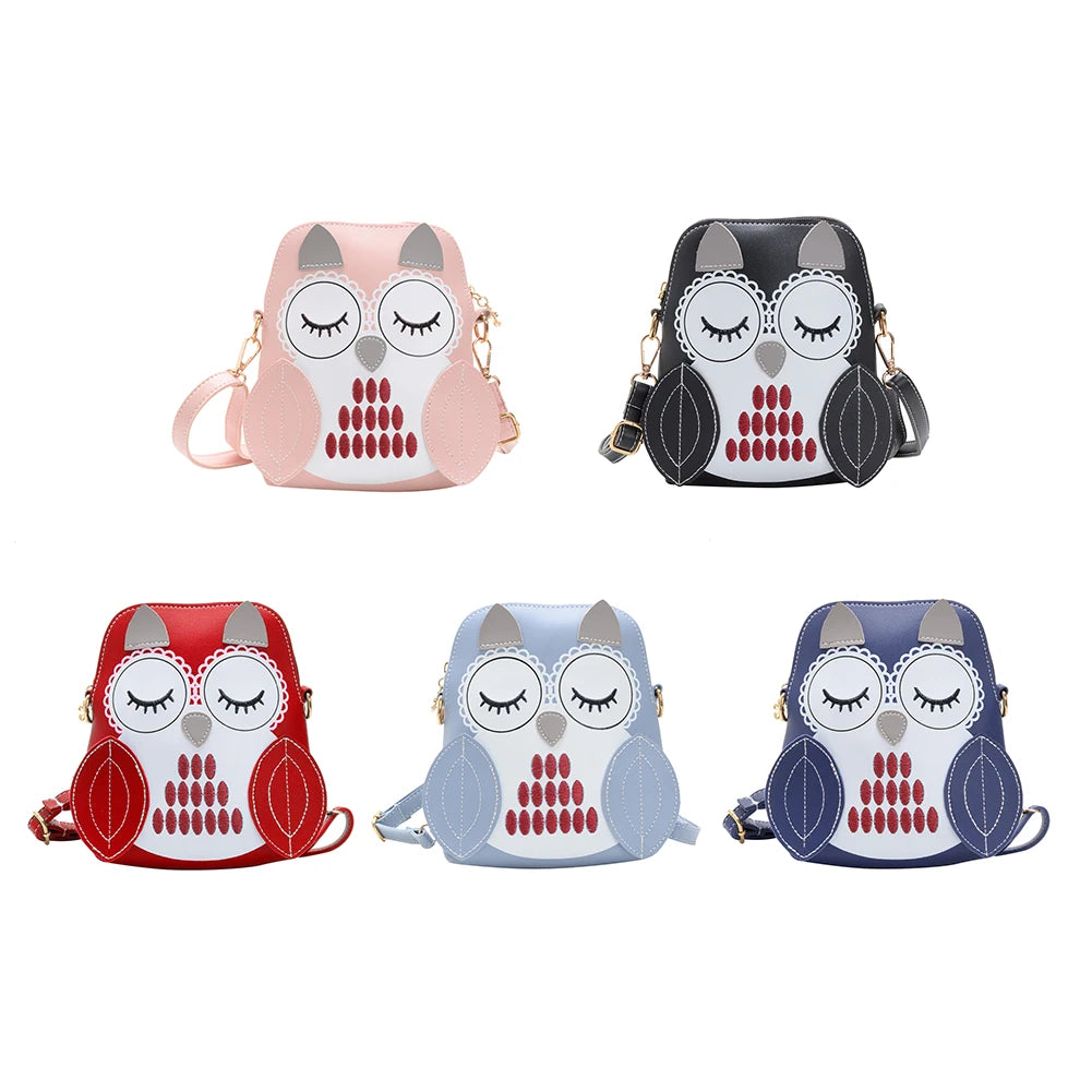 3D Owl Kids Messenger Bag Multicolor Small Handbags