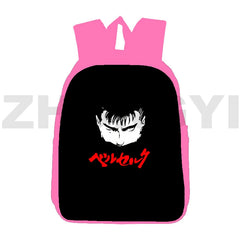 Berserk Guts Backpack Teenagers Zodd Schoolbag Pink