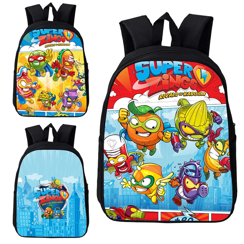 Anime Zings Series Backpack Cartoon Game Superzings Bag