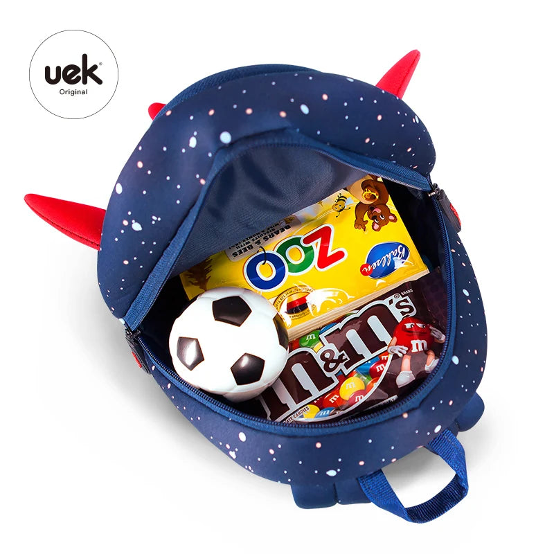 3D Rockets Anti-lost School Bags for Girls Boys Backpack Kids Age 1-6