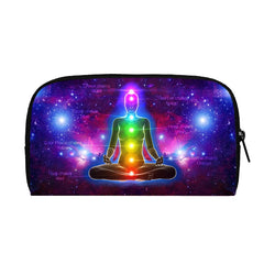 3D Seven Chakras Meditating Buddha Print Wallets Women Purses Canvas Clutch Bag