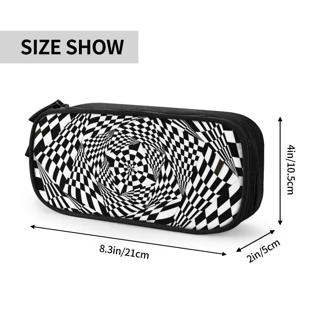3D Stereo Vision Pen Box Zipper Bag Student School Anime