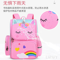 3D Unicorn Primary School Bags for Girls Waterproof Kids Bag School Student