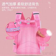 3D Unicorn Primary School Bag Waterproof Kids Student Cart