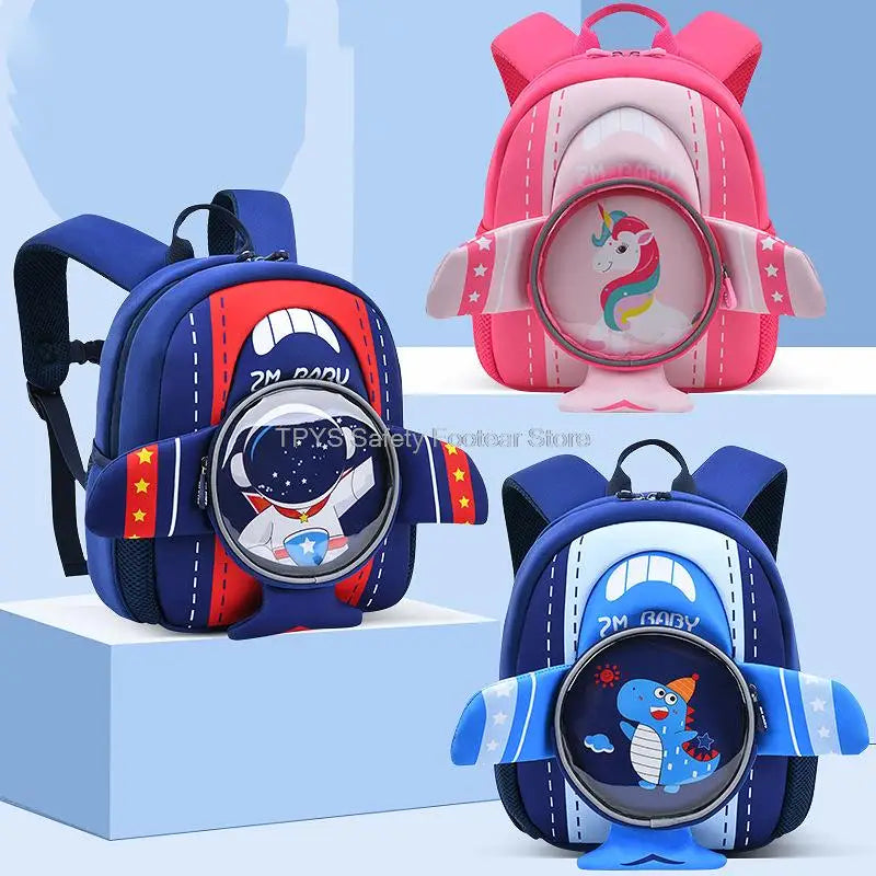 3D Waterproof Backpack For Kindergarten Boys & Girls