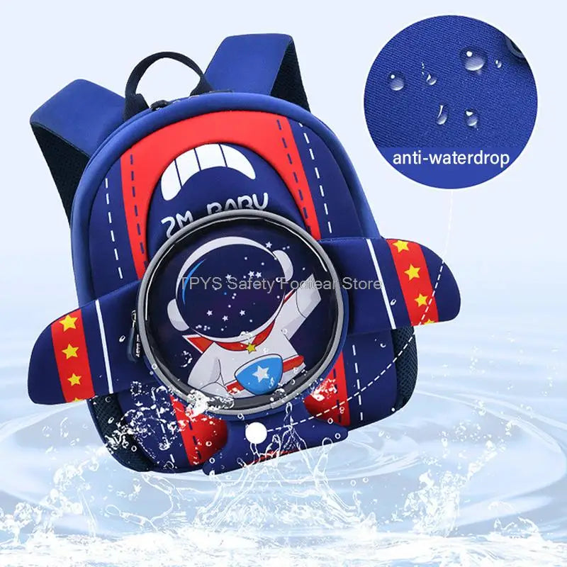 3D Waterproof Backpack For Kindergarten Boys & Girls