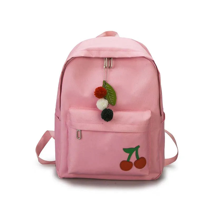 3PCS Canvas Backpacks Shoulder School Bags Travel Bag Rucksacks Student Mochila