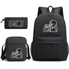 3Pcs Spy x Family Backpack Anime Schoolbag Set for Boy