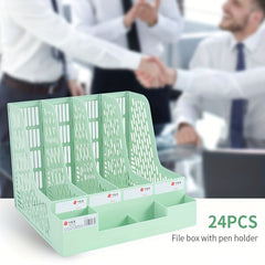 24pcs File Rack Desktop Storage Rack Desktop File Organization Rack