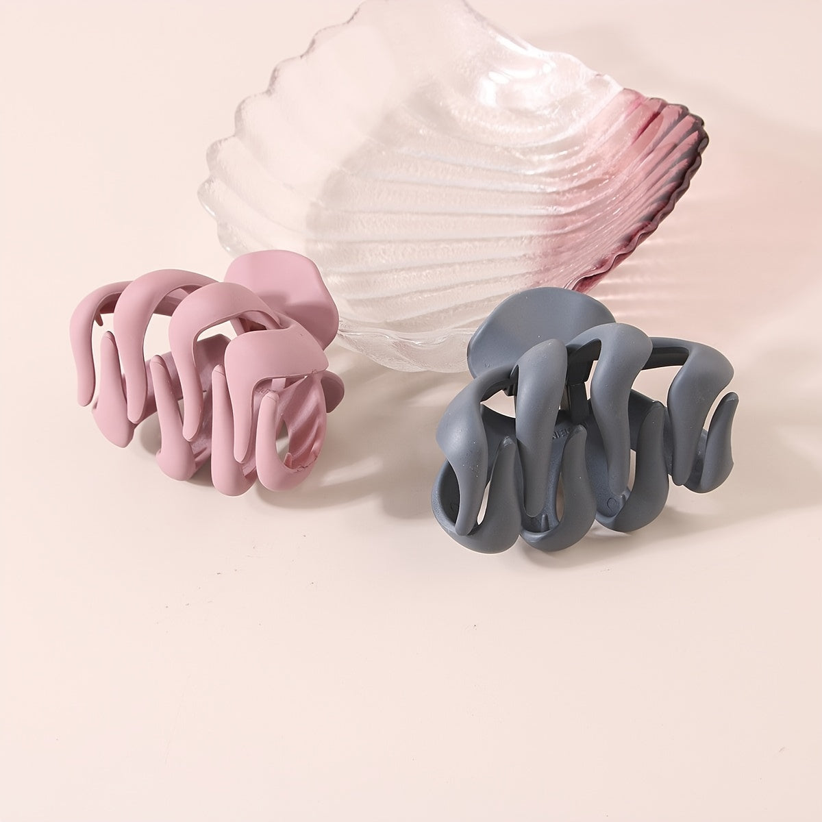 Matte Solid Hair Claw Clips Strong Hold Grip Hair Jaw Clip For Thick Hair