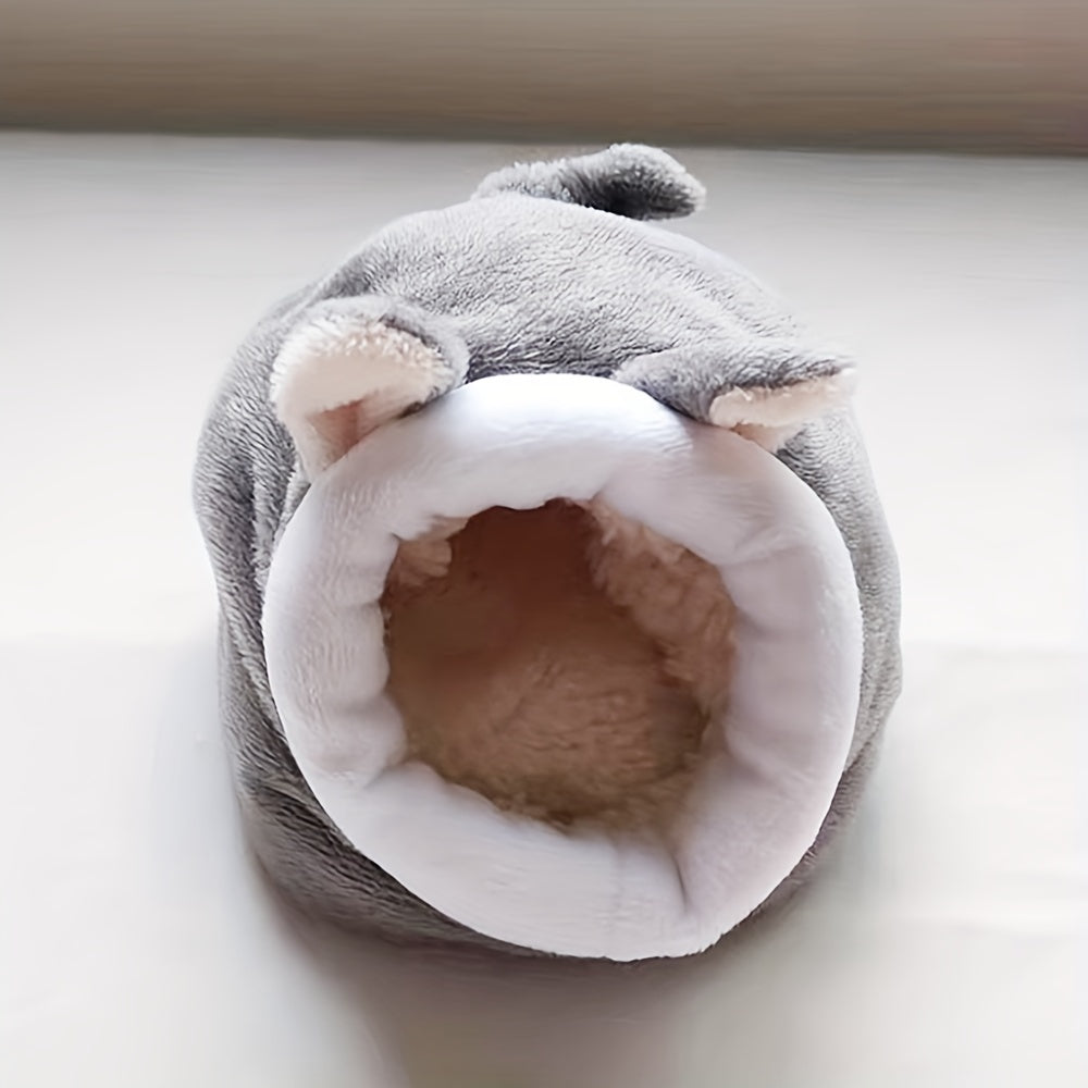 Gray Mouse Shaped Baby Squirrel Nest Hamster Sleeping Bag