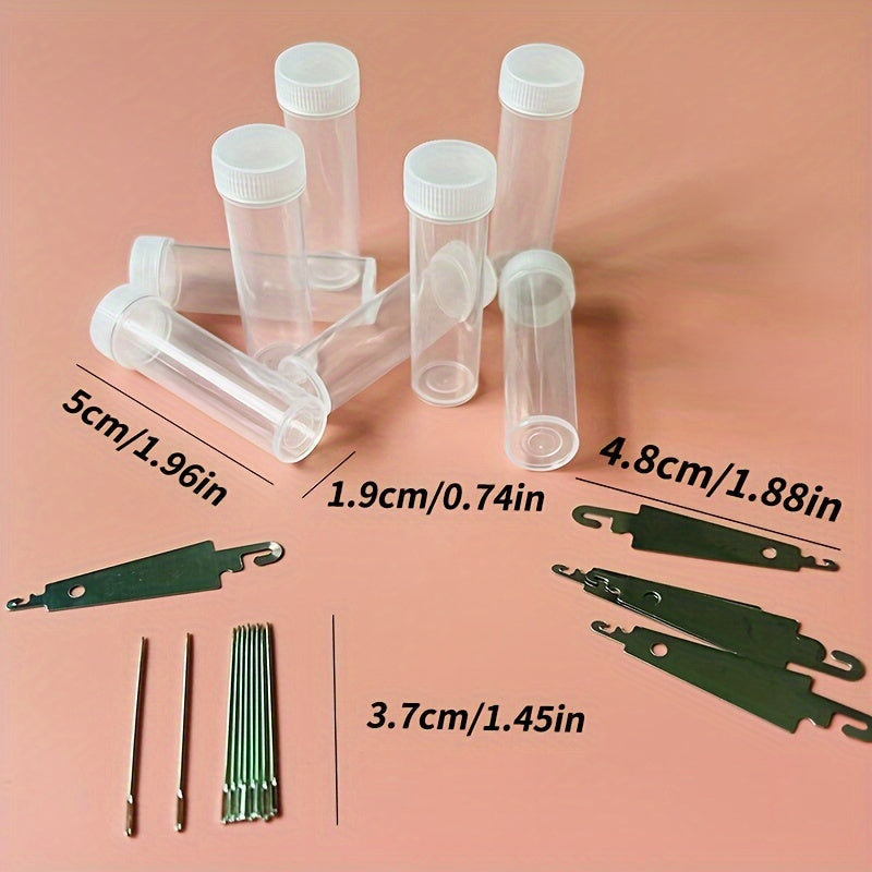 16pcs Cross Stitch Tool Stainless Steel Threader Leader Needle