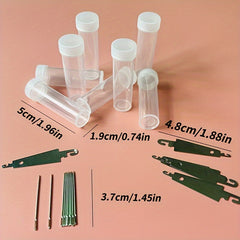 16pcs Cross Stitch Tool Stainless Steel Threader Leader Needle