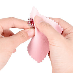 50pcs Jewelry Cleaning Cloth Silver Polishing Cleaner Microfiber for Jewelry