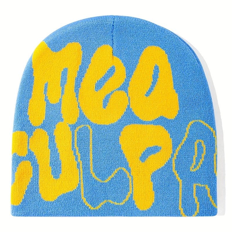 Hip hop Knitted Woolen Hat Candy Colored Elastic Men's Knitted Hat