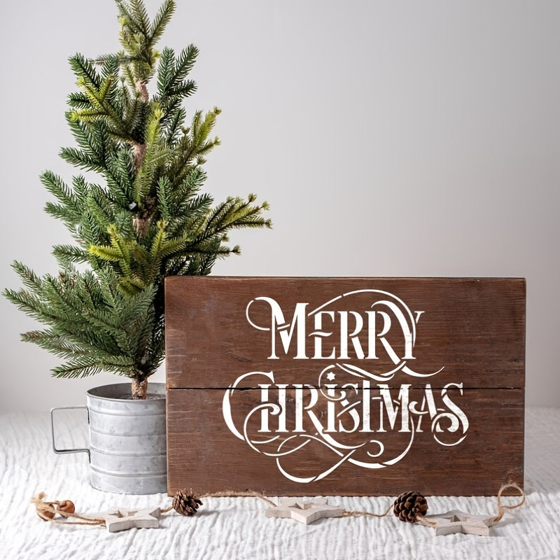 Large Christmas Stencil for Home Decor