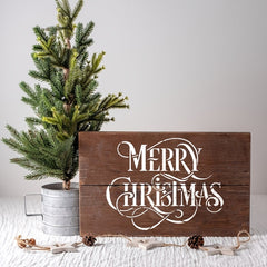 Large Christmas Stencil for Home Decor