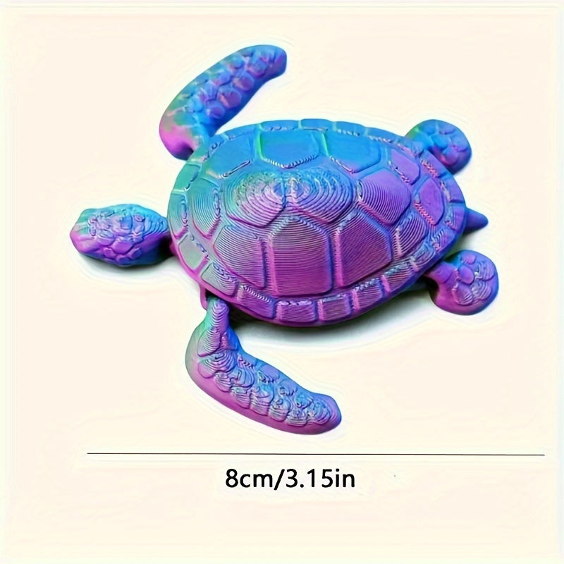 3D Printed Flexible Turtle Laser Octopus Colorful Animals Articulated Figures