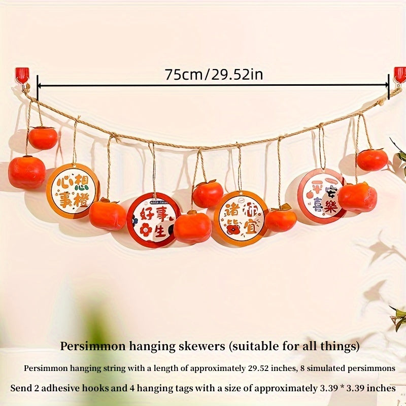 Persimmon String Decoration Door Hanging Ornaments Chinese Year Decoration