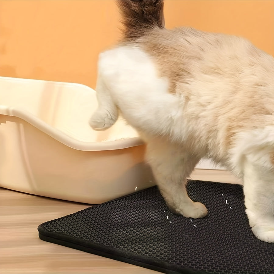 Cat Waterproof Litter Trapping Mat Washable Non-slip Cat Mat Pet Cleaning