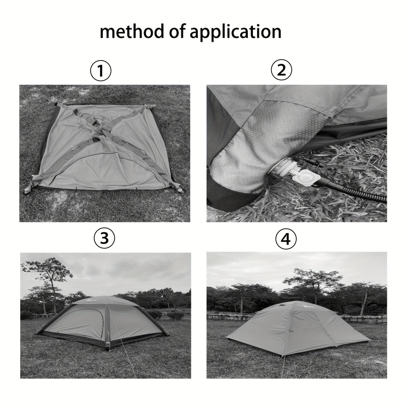 Portable Inflatable Tent UV Protection Rainproof Windproof Leisure Tent