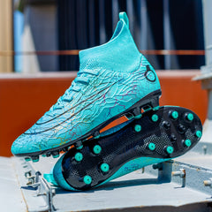 Men's High Top Soccer Boots Spike Shoes for Performance