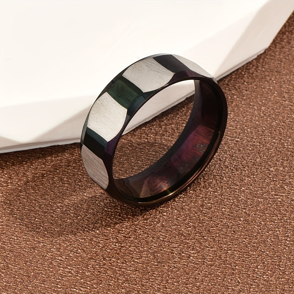 Men's Stainless Steel Finger Ring Jewelry Gift