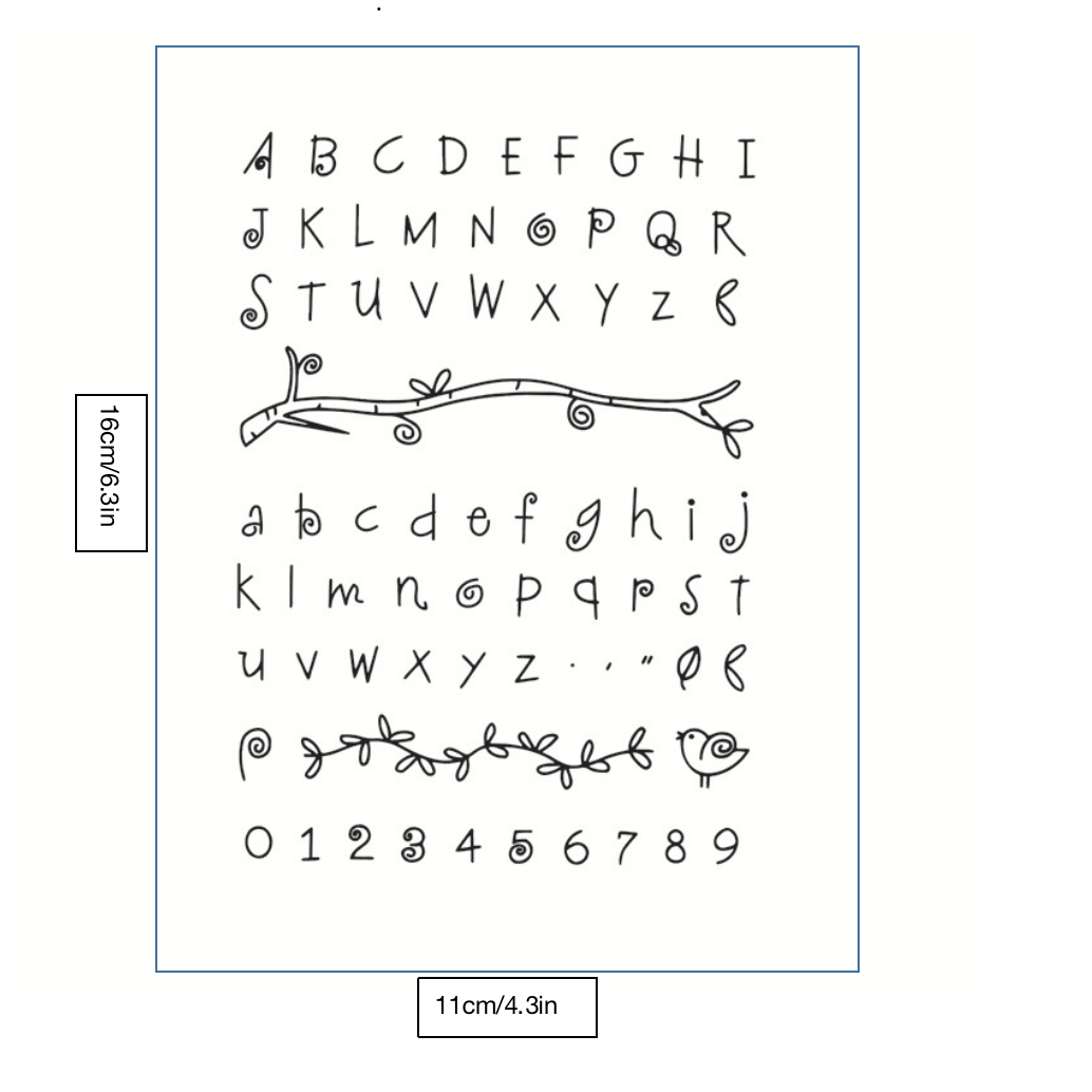 Stamp DIY Letter Silicone Clear Stamp For Card Making Decoration