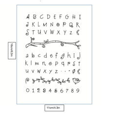 Stamp DIY Letter Silicone Clear Stamp For Card Making Decoration