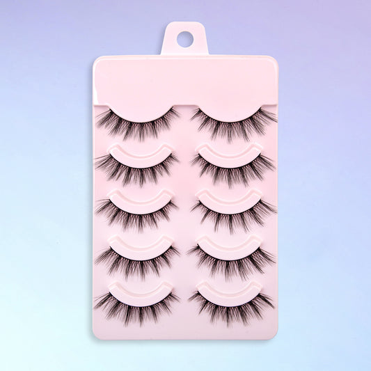 5 Pairs 3D Cross Fiber False Eyelashes
