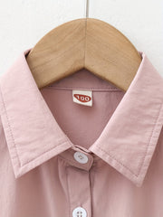 Boys Short Sleeves Shirt Preppy Style For Summer Kids Clothes