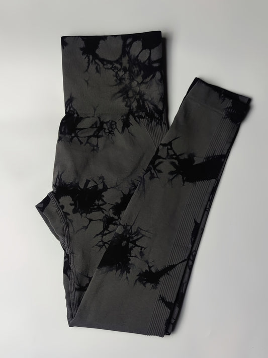 Tie Dye Yoga Tights High Stretch Tummy Control Gym Leggings