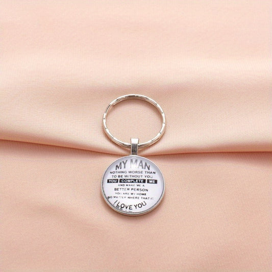 Vintage I Love You Keychain for Boys