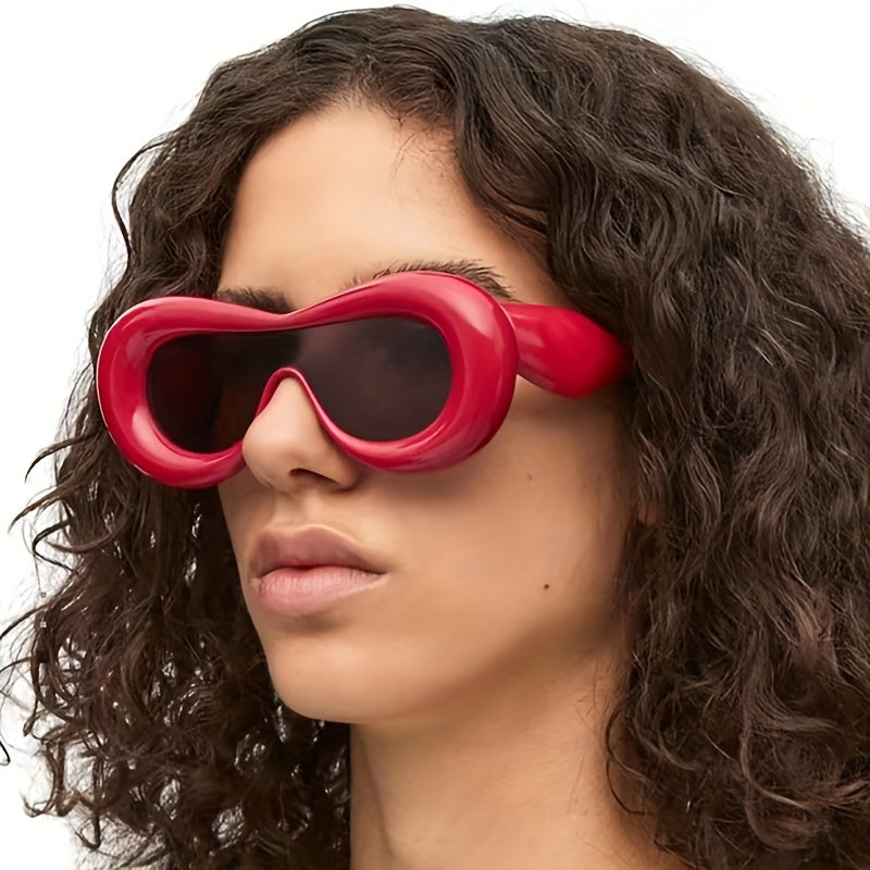 Oversized Cat Eye Sunglasses Thick Frame Eyewear