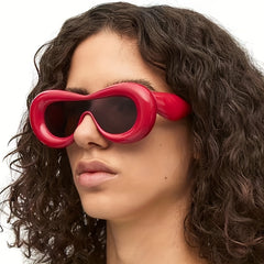 Oversized Cat Eye Sunglasses Thick Frame Eyewear