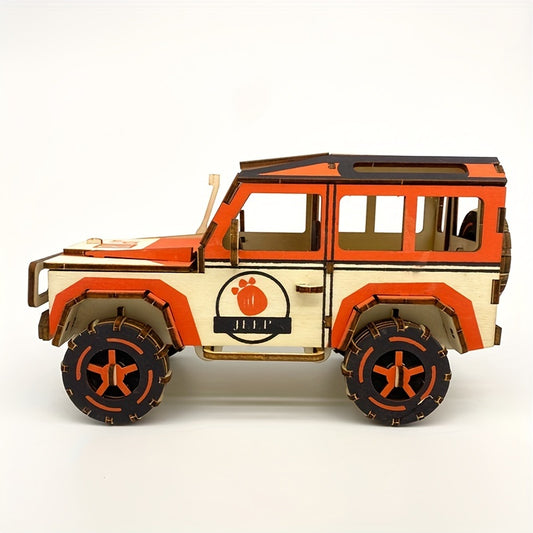 Wooden 3D Puzzle Cottages All Terrain Vehicle Models Kit