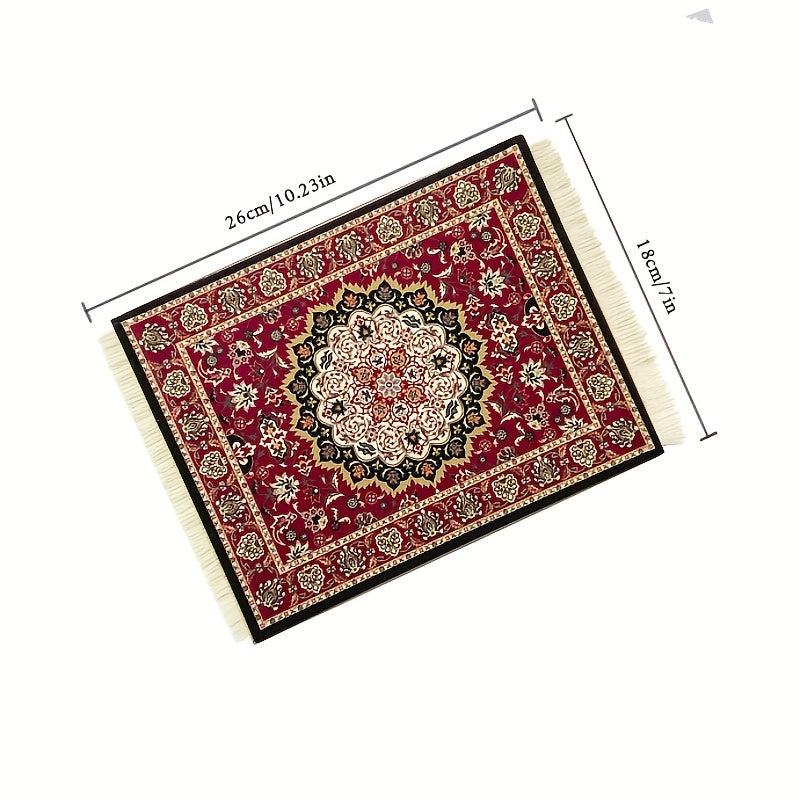 Persian Carpet Pattern Mouse Pad for Home Office Decor