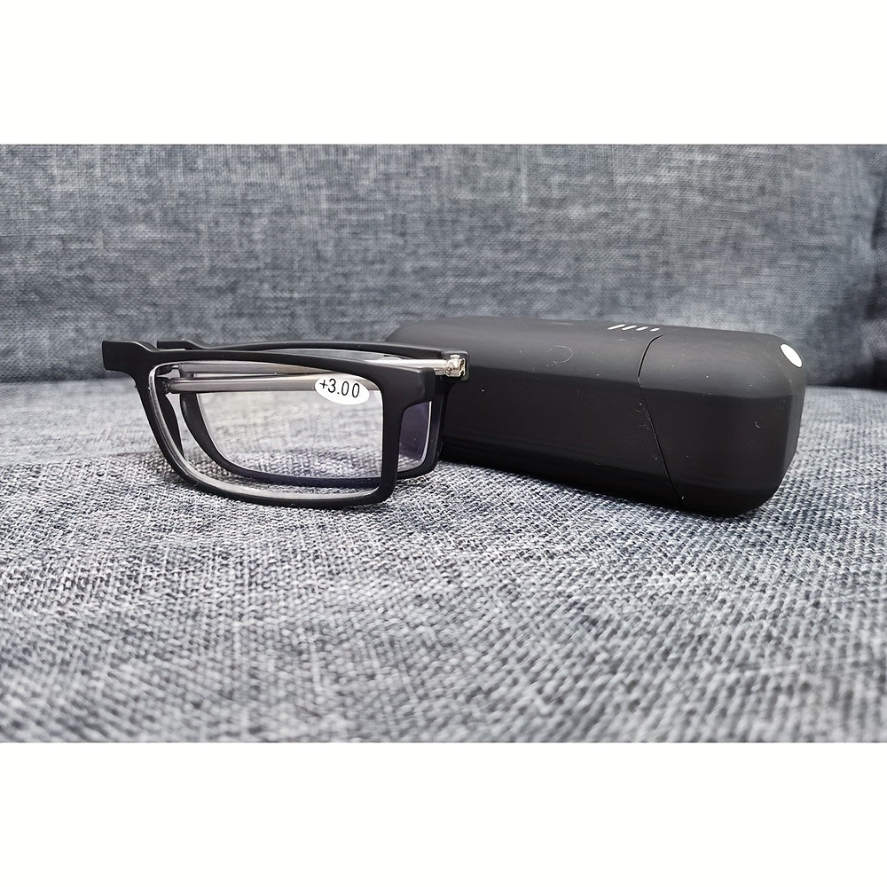 SOOLALA Light Blocking Reading Glasses with Hard Case