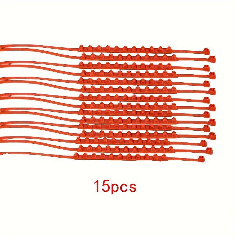 15pcs Snow Tire Chain Car Cable Tire Non slip Wear-resistant Mud Chain
