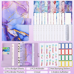 A6 Budget Binder Set with Cash Envelope System