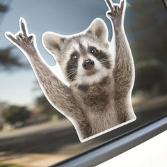 Funny Raccoon Car Decal 5.5 Inches Sticker