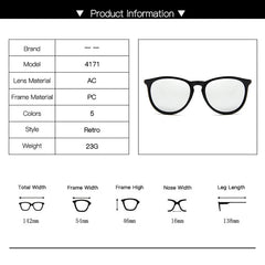Men's Round Classic Retro Sunglass